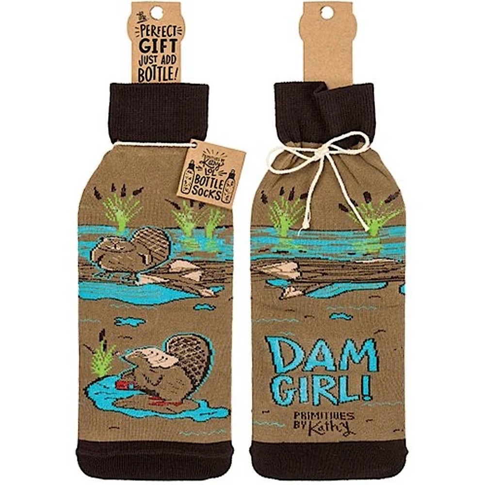 NWT “DAM GIRL!” Bottle Sock